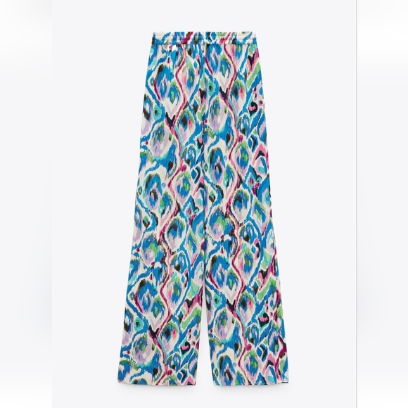 🆕️ Zara Printed Wide Leg Pants - Picture 2 of 2